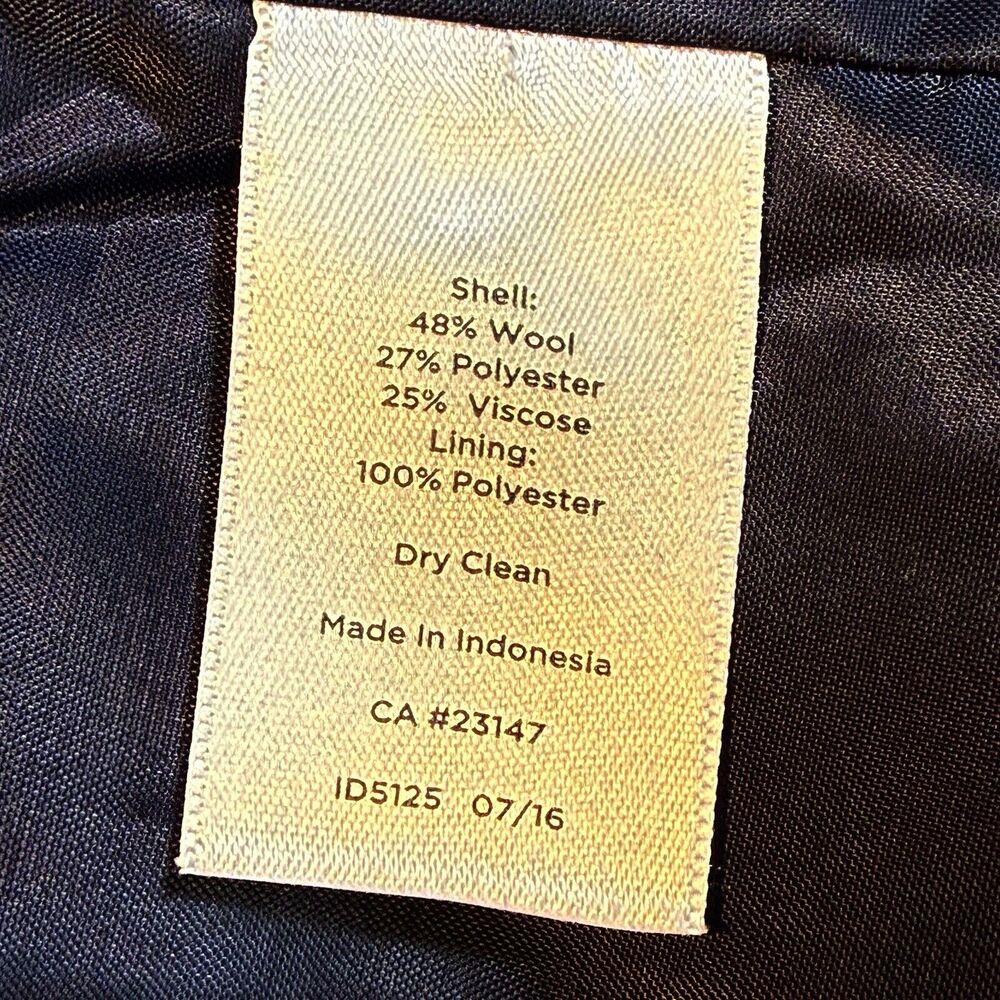 Talbots Navy Blue Three-Button Blazer - Picture 12 of 12